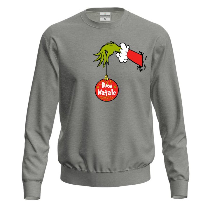 Felpa Natalizia Unisex Maglione Buon Natale uomo donna invernale girocollo