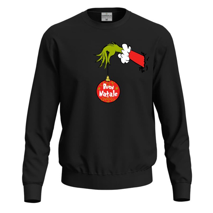 Felpa Natalizia Unisex Maglione Buon Natale uomo donna invernale girocollo
