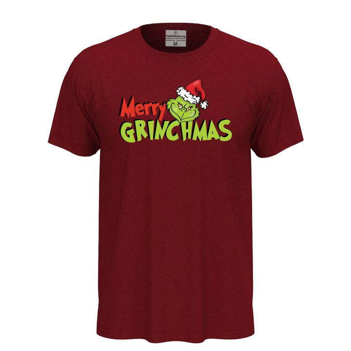 T-Shirt maglia Natalizia Unisex con stampa cinema elfo divertente tema Natale casual sportiva