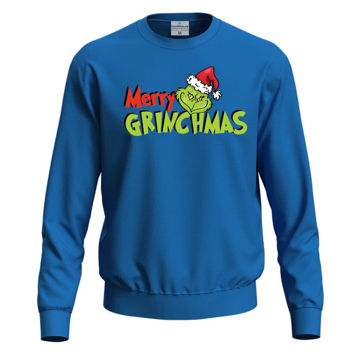 Felpa maglia Natale Unisex Stampa personaggio a Tema Festivo Regalo Merry Christmas