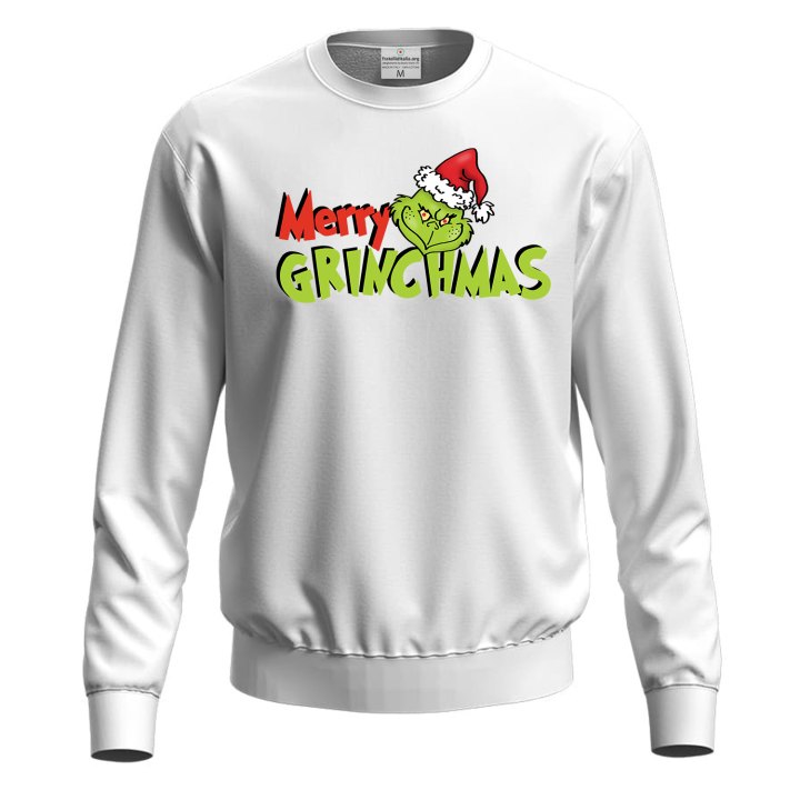 Felpa maglia Natale Unisex Stampa personaggio a Tema Festivo Regalo Merry Christmas