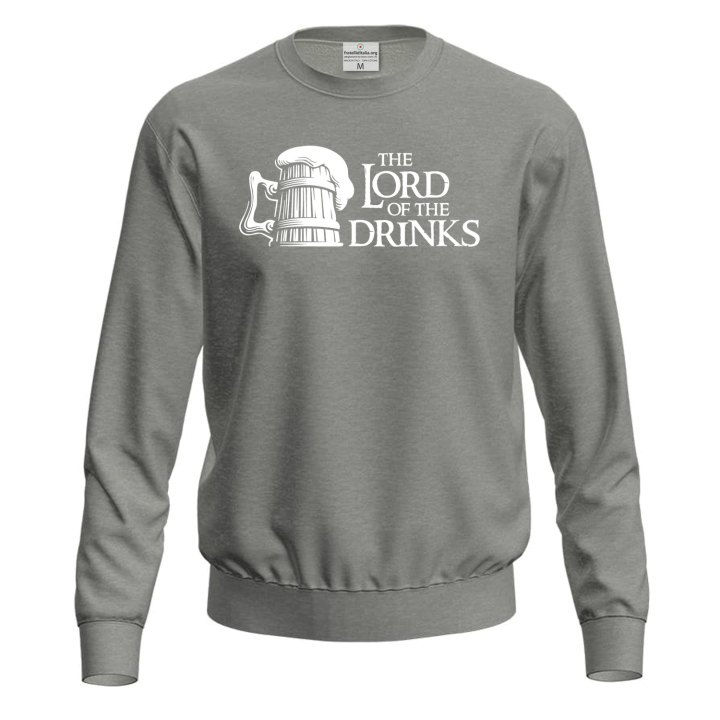 Felpa maglia unisex per barista con stampa DTF Lord of the Drinks bar vineria barman idea regalo uomo