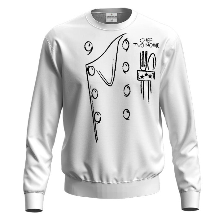 Felpa unisex cuoco con stampa Casacca da cucina abbigliamento chef maglia ristorante bar pasticceria idea regalo uomo donna