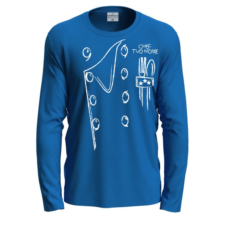 T-shirt classica a manica lunga con stampa DTF Casacca da cucina idea regalo uomo donna