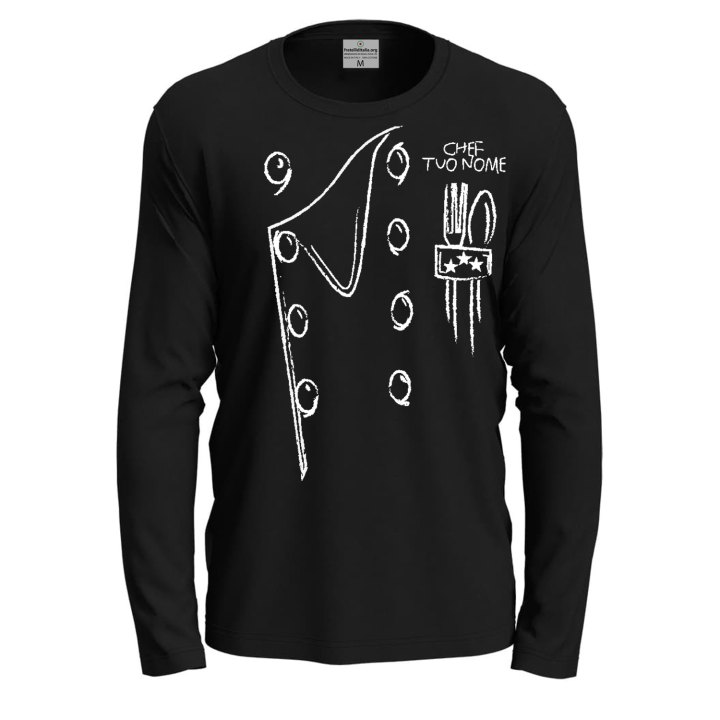 T-shirt classica a manica lunga con stampa DTF Casacca da cucina idea regalo uomo donna