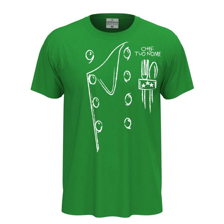 T-shirt maglia mezza manica con stampa DTF Casacca da cucina per uomo e donna