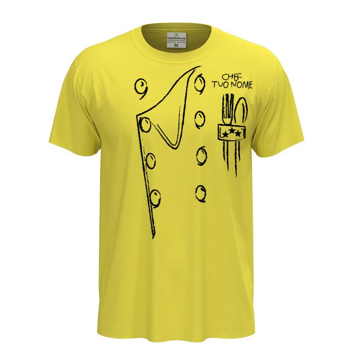 T-shirt maglia mezza manica con stampa DTF Casacca da cucina per uomo e donna
