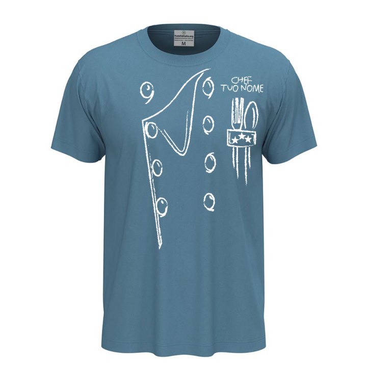 T-shirt maglia mezza manica con stampa DTF Casacca da cucina per uomo e donna