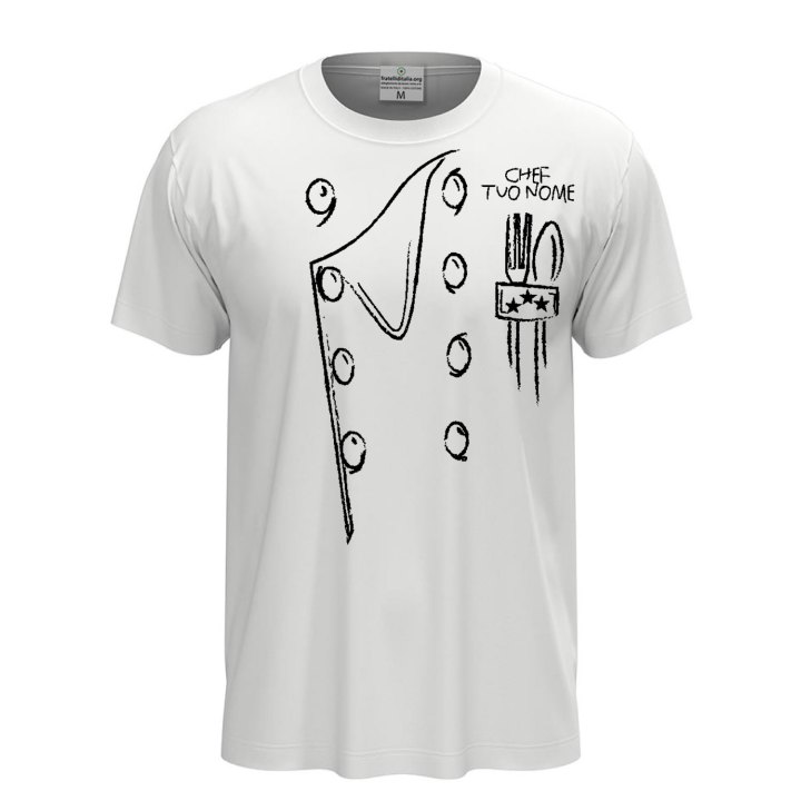 T-shirt maglia mezza manica con stampa DTF Casacca da cucina per uomo e donna