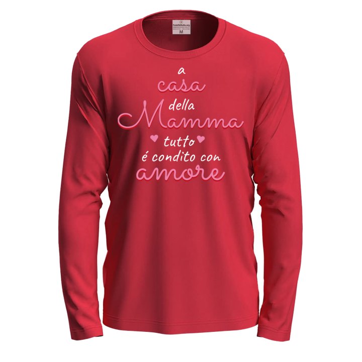 T-shirt a manica lunga Condito con amore  Idea regalo festa della mamma compleanno eventi