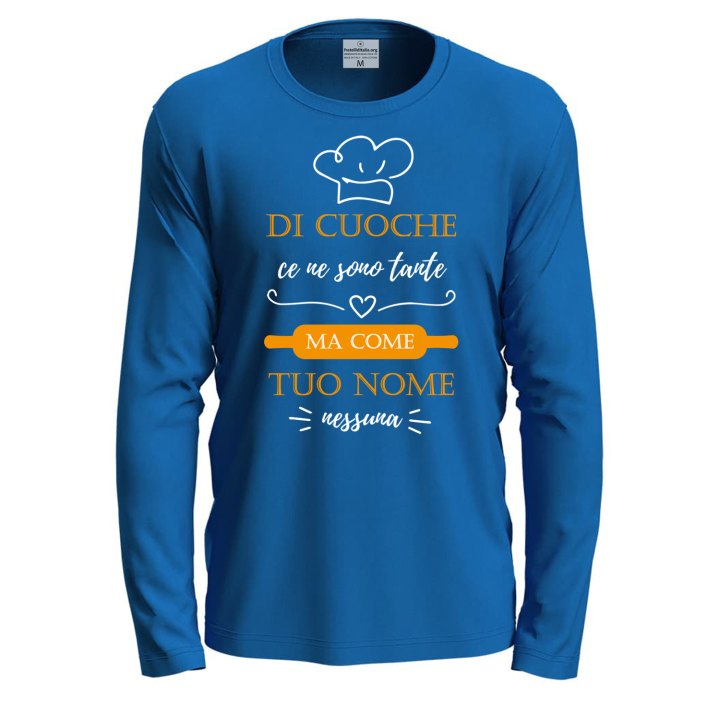 T-shirt maglia con stampa DTF CUOCHE CE NE SONO TANTE  Idea regalo personalizzabile con il tuo nome