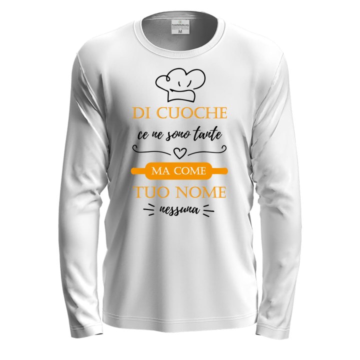 T-shirt maglia con stampa DTF CUOCHE CE NE SONO TANTE  Idea regalo personalizzabile con il tuo nome