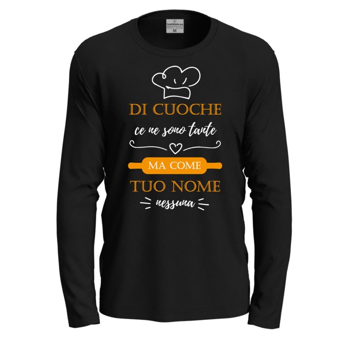 T-shirt maglia con stampa DTF CUOCHE CE NE SONO TANTE  Idea regalo personalizzabile con il tuo nome