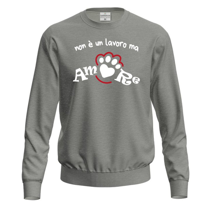 Felpa maglia "NON è UN LAVORO MA AMORE" tolettatori o veterinari dogsitter abbigliamento animali cani