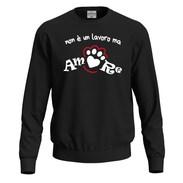 Felpa maglia "NON è UN LAVORO MA AMORE" tolettatori o veterinari dogsitter abbigliamento animali cani