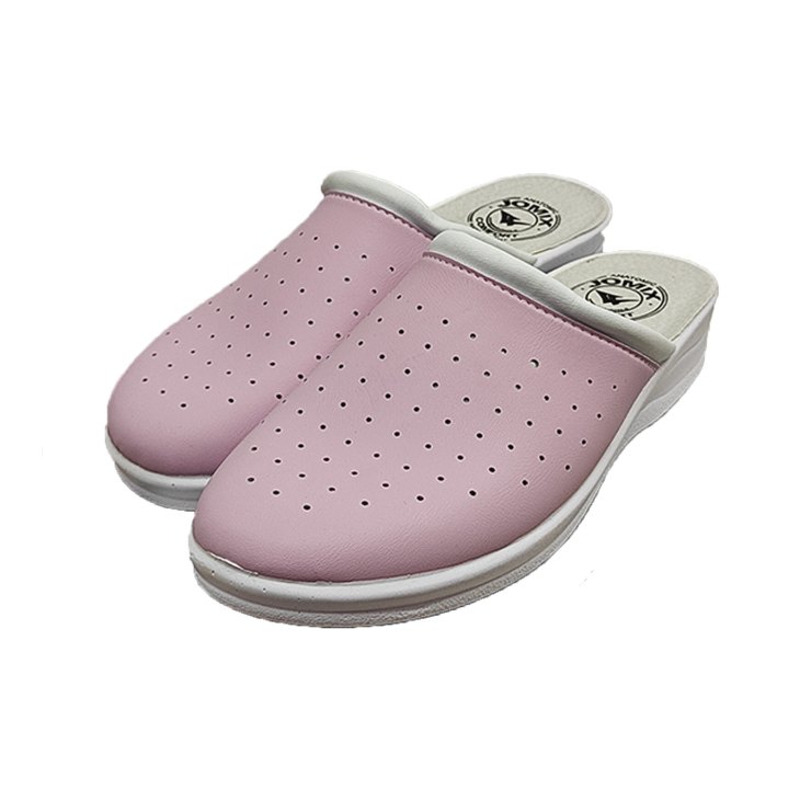 Ciabatte pantofole sanitarie donna suola zoccoli antiscivolo sabot pelle morbide vari colori