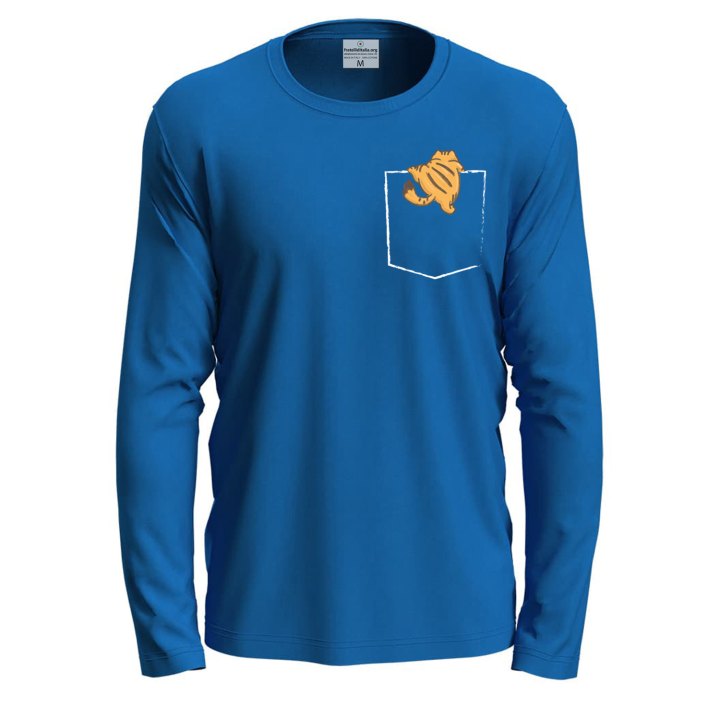 T-shirt a manica lunga con stampa "GATTO NEL TASCHINO" per toelettatori veterinari personalizzabile dogsitter gatti