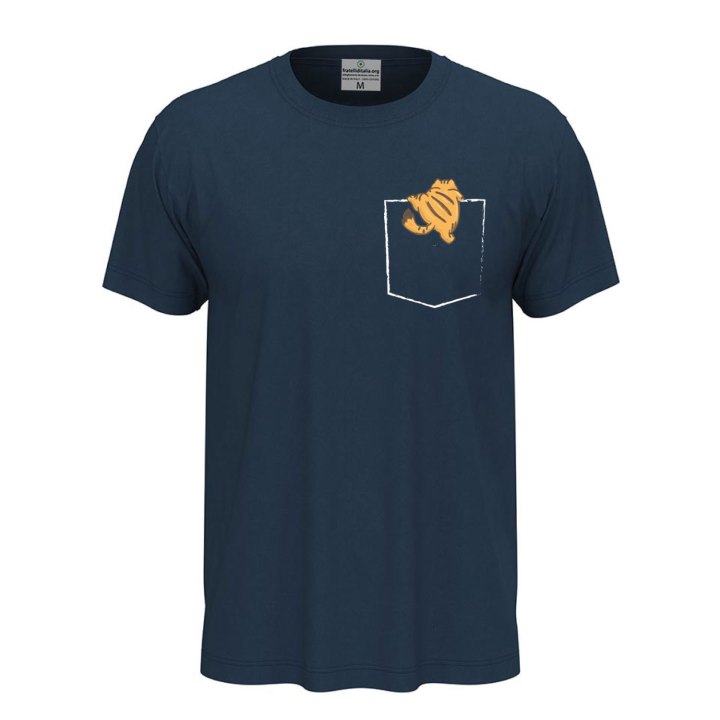T-shirt unisex a manica corta con stampa "GATTO NEL TASCHINO" per toelettatori o veterinari, idea regalo amanti gatti