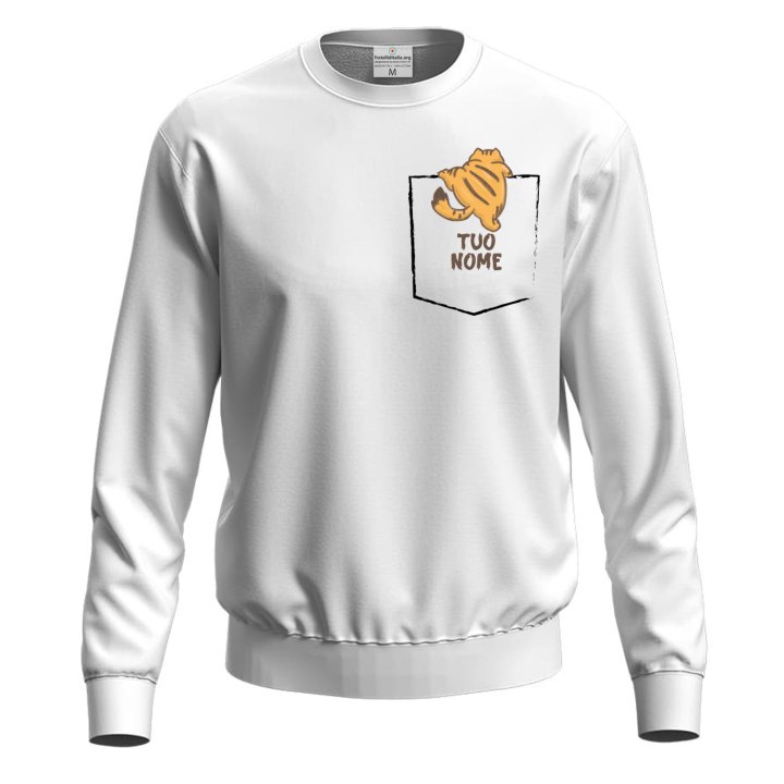 T-shirt maglia manica lunga gatti gatto per toelettatori o veterinari personalizzabile con nome gattari
