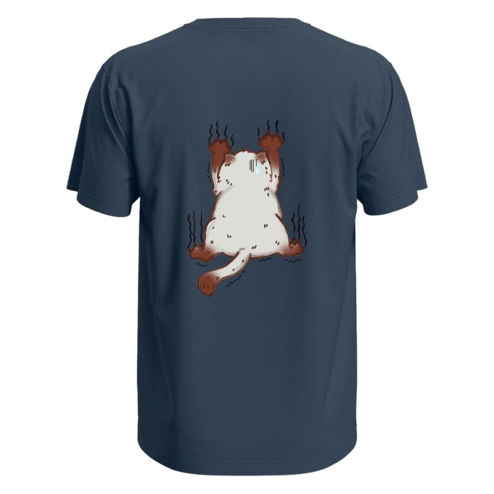 T-shirt unisex manica corta con stampa  "Gatto" graffio Idea regalo per toelettatori veterinari divertente