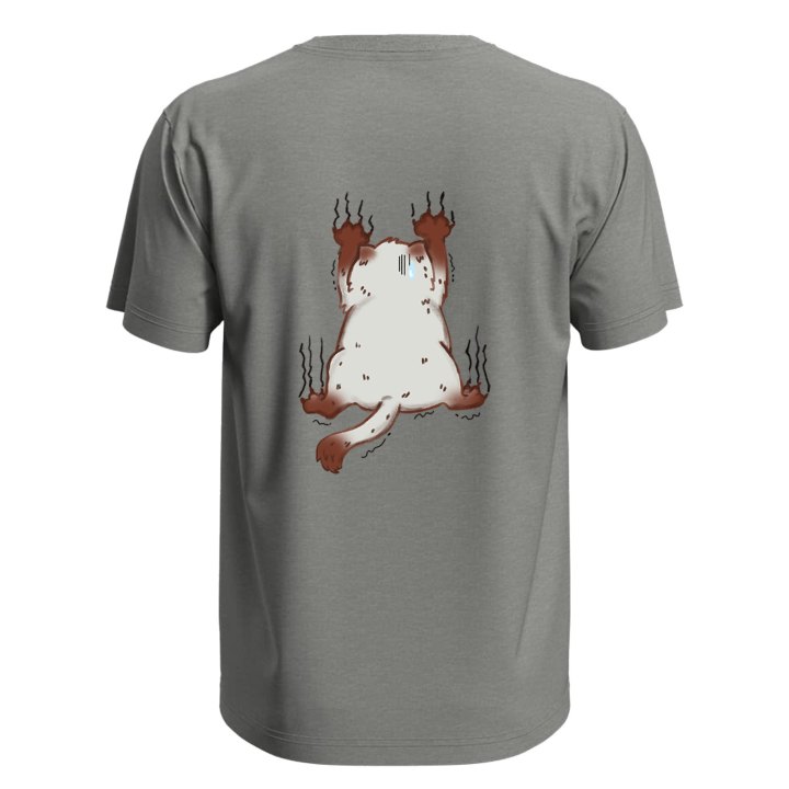 T-shirt unisex manica corta con stampa  "Gatto" graffio Idea regalo per toelettatori veterinari divertente