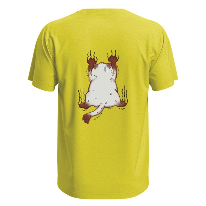 T-shirt unisex manica corta con stampa  "Gatto" graffio Idea regalo per toelettatori veterinari divertente