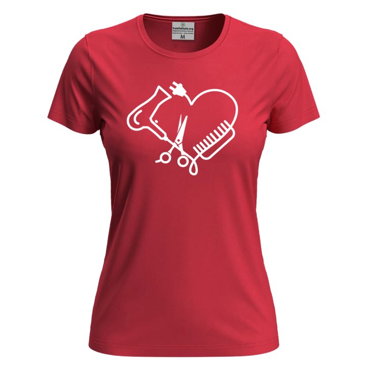 T-Shirt a Manica Corta "Hair Stylist" con Stampa DTF  Per Parrucchieri e Barbieri salone Hairstylist coiffeur