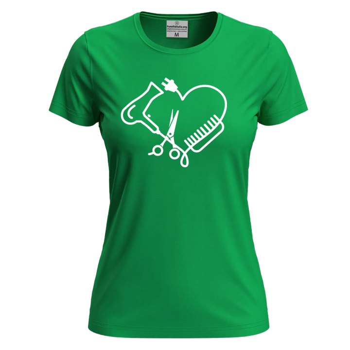 T-Shirt a Manica Corta "Hair Stylist" con Stampa DTF  Per Parrucchieri e Barbieri salone Hairstylist coiffeur