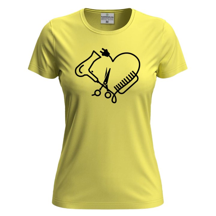 T-Shirt a Manica Corta "Hair Stylist" con Stampa DTF  Per Parrucchieri e Barbieri salone Hairstylist coiffeur