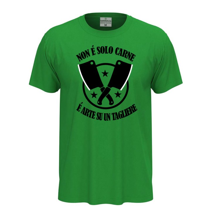 T-shirt unisex a manica corta con stampa DTF NON E' SOLO CARNE Idea regalo per macellaio