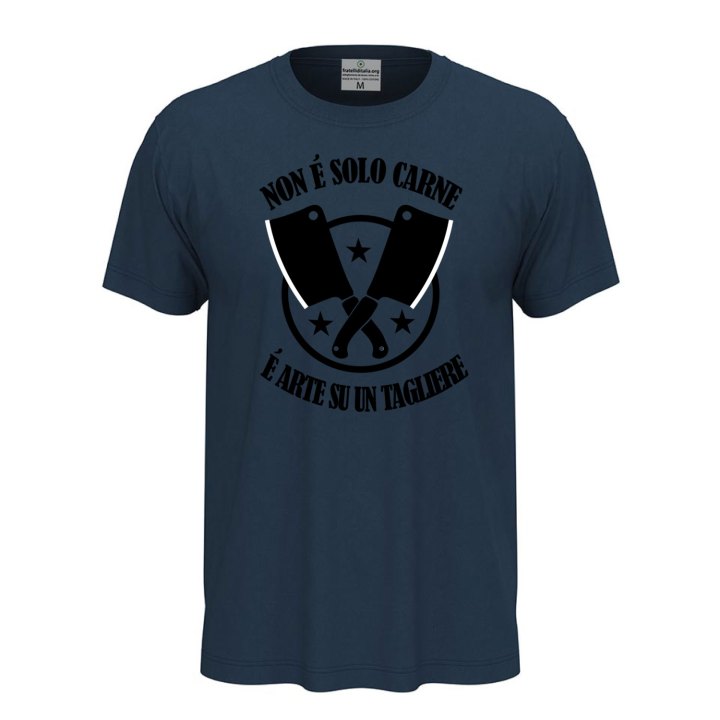 T-shirt unisex a manica corta con stampa DTF NON E' SOLO CARNE Idea regalo per macellaio