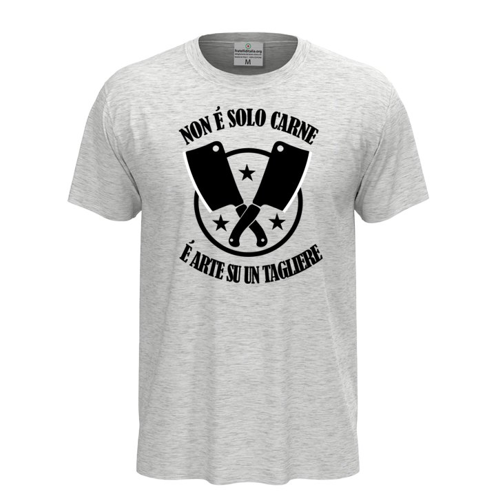 T-shirt unisex a manica corta con stampa DTF NON E' SOLO CARNE Idea regalo per macellaio