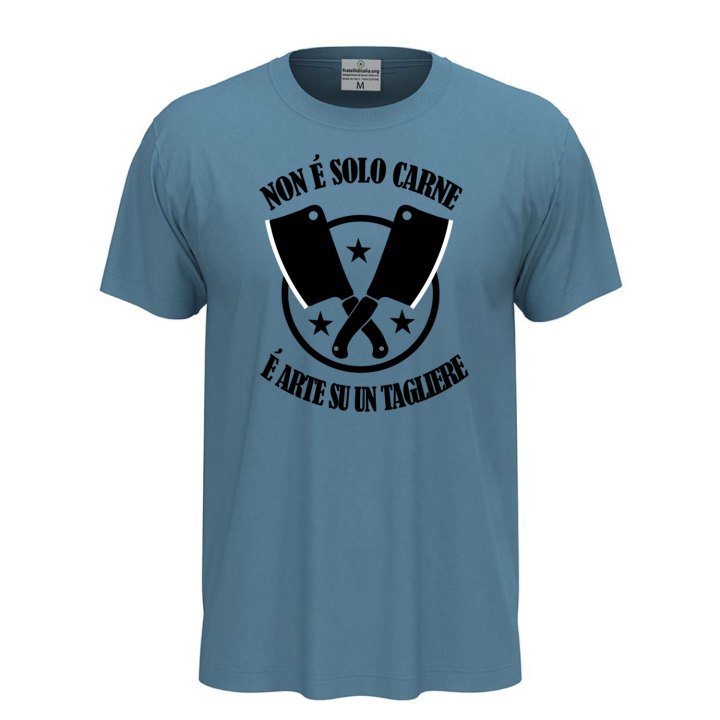 T-shirt unisex a manica corta con stampa DTF NON E' SOLO CARNE Idea regalo per macellaio
