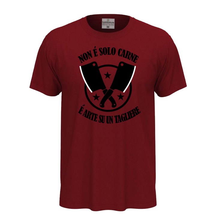 T-shirt unisex a manica corta con stampa DTF NON E' SOLO CARNE Idea regalo per macellaio