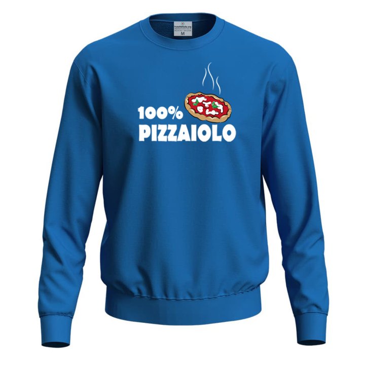 Felpa maglia stampa digitale pizzaiolo idea regalo  per pizzaioli cuochi e amanti della pizza