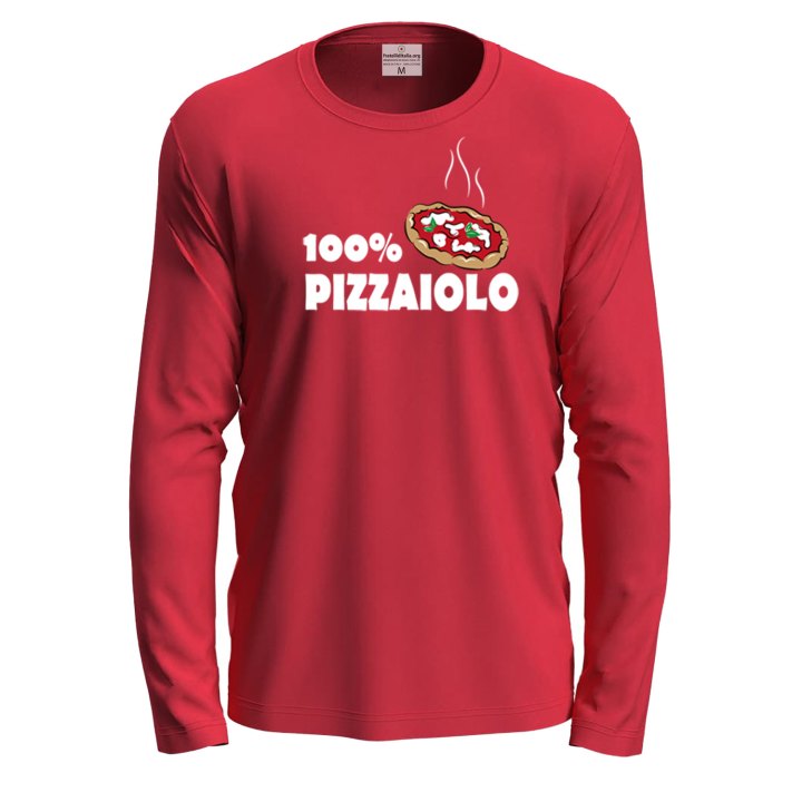 T-shirt a manica lunga con stampa  pizzaiolo idea regalo  per pizzaioli chef pizza