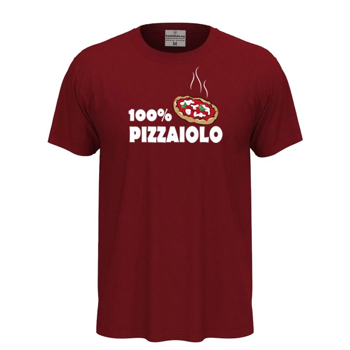 T-shirt abbigliamento pizzaiolo stampa pizzaiolo regalo  per pizzaioli cuochi e amanti della pizza