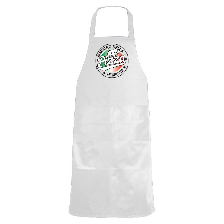 Grembiule da cucina pettorina "MAESTRO DELLA PIZZA", idea regalo  per pizzaioli, cuochi  pizza ristorante