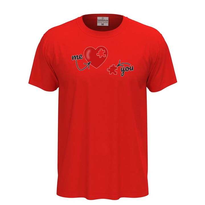 T-shirt maglia io e te unisex a manica corta con stampa  idea regalo per la coppia San Valentino