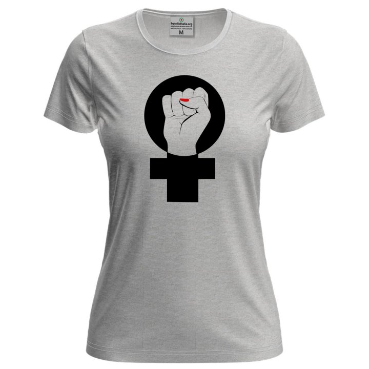 T-shirt maglia mezza manica Donna NO ALLA VIOLENZA Speciale festa delle donne