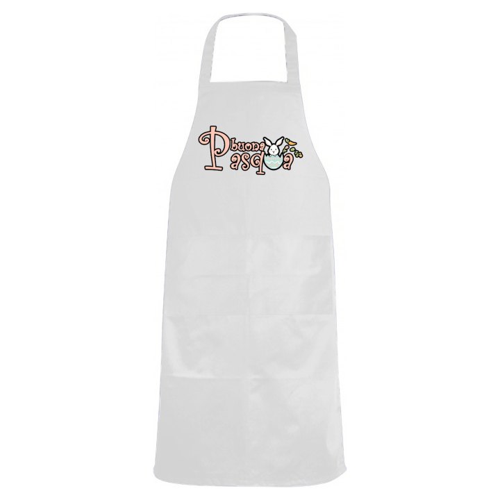 Grembiule cameriere cucina ristorante tema "BUONA PASQUA', idea regalo per le festivita Pasquali ristorante sala