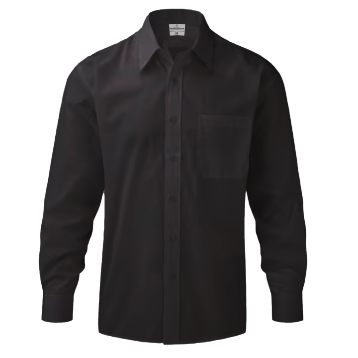 Camicia a manica lunga con taschino Resistente e professionale ideale come abbigliamento da lavoro, divisa da ristorazione e divise aziendali.