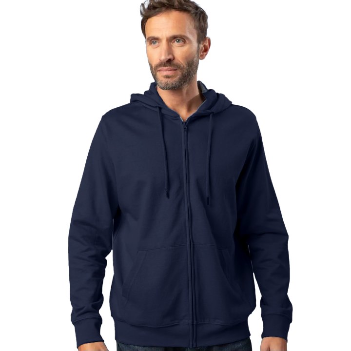 Felpa maglia Unisex con Zip e Cappuccio lavoro operaio casual sportiva uomo Personalizzabile