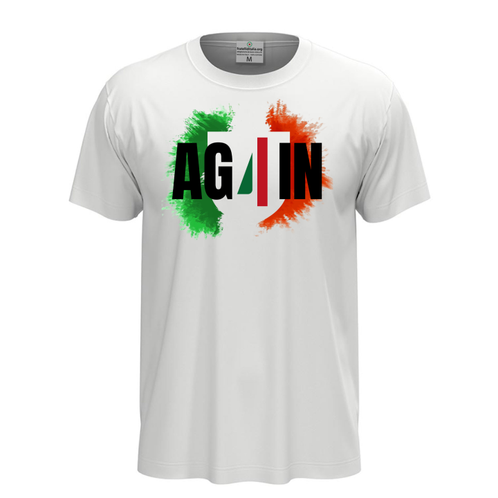 T-shirt 4 Scudetto Napoli campione d'Italia 2025 Unisex Maglia cotone AGAIN celebrativa