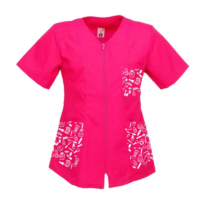 Divisa da Lavoro completo Donna Estetista truccatrice giacca e Pantaloni Personalizzabili con Logo