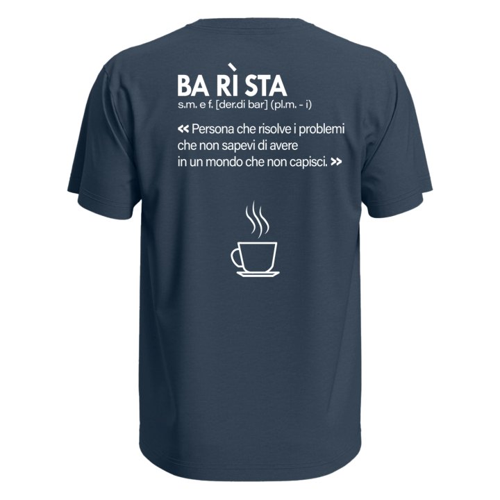 T-shirt unisex Mezza Manica Stampa ITALIAN ESPRESSO caffe' barista caffetteria bar idea regalo uomo donna