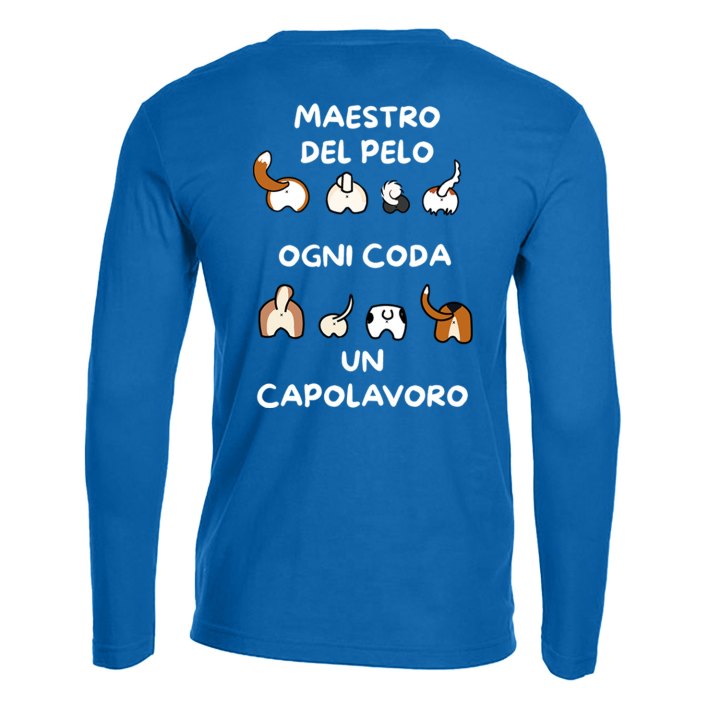 T-shirt maglia stampa DTF "MAESTRO DEL PELO" toelettatori veterinari dogsitter cani animali pet therapy