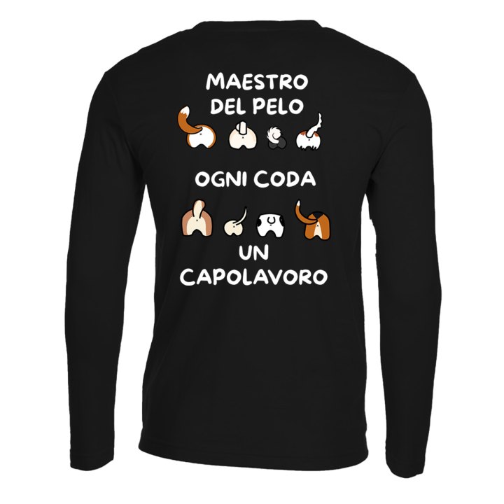 T-shirt maglia stampa DTF "MAESTRO DEL PELO" toelettatori veterinari dogsitter cani animali pet therapy