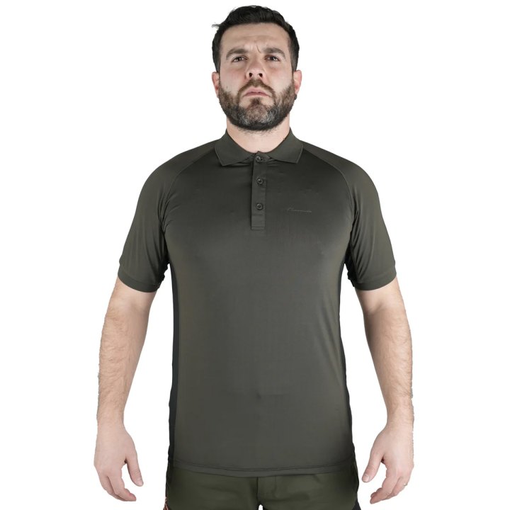 Polo maglia maglietta caccia tecnica sportiva traspirante Outdoor uomo trekking montagna termica
