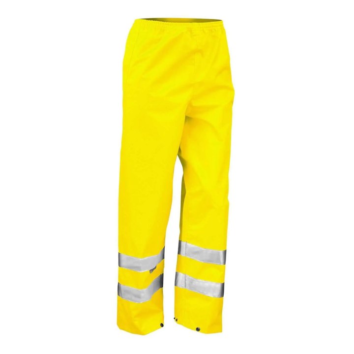 Pantaloni Alta Visibilita' Unisex Impermeabili con Bande Riflettenti
